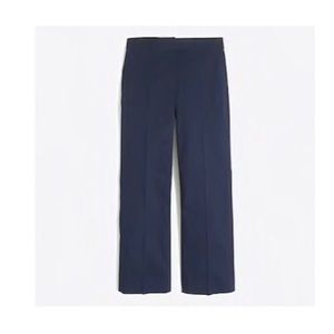 Navy wide leg j crew pant